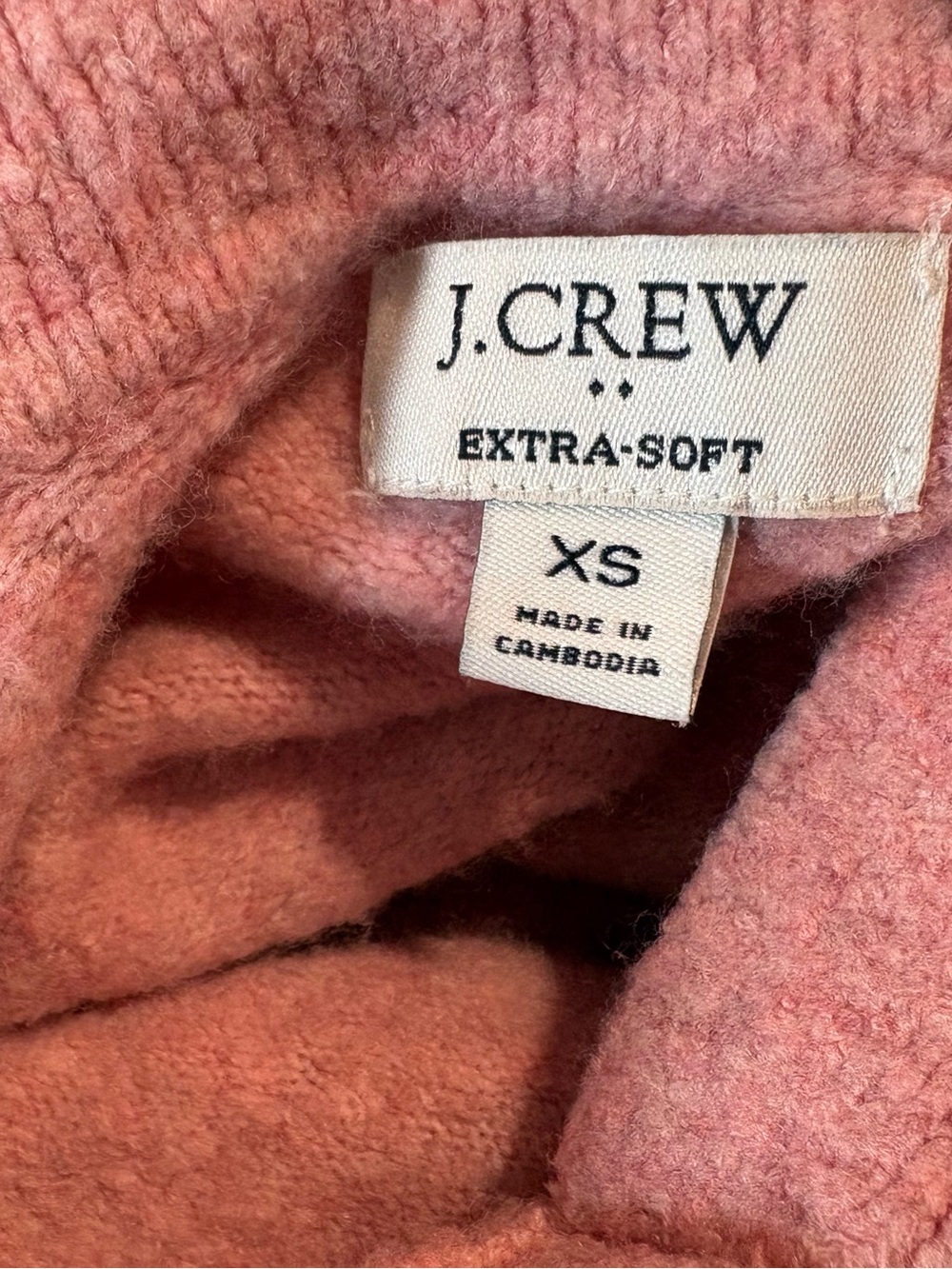 J. Crew Collared V-Neck Pullover Sweater in Soft Pink - Picture 4 of 6